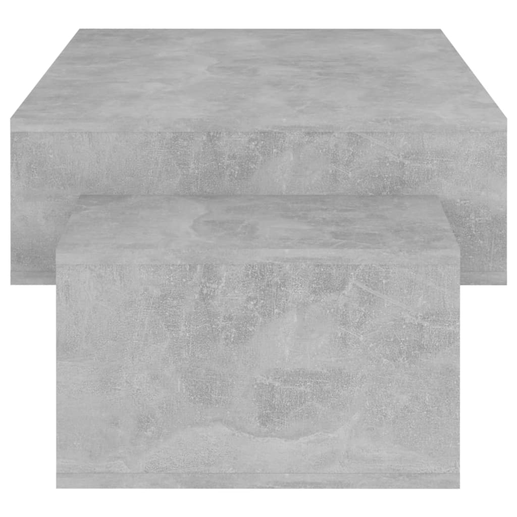 Table basse Gris béton 105x55x32 cm Bois d’ingénierie - Tables basses