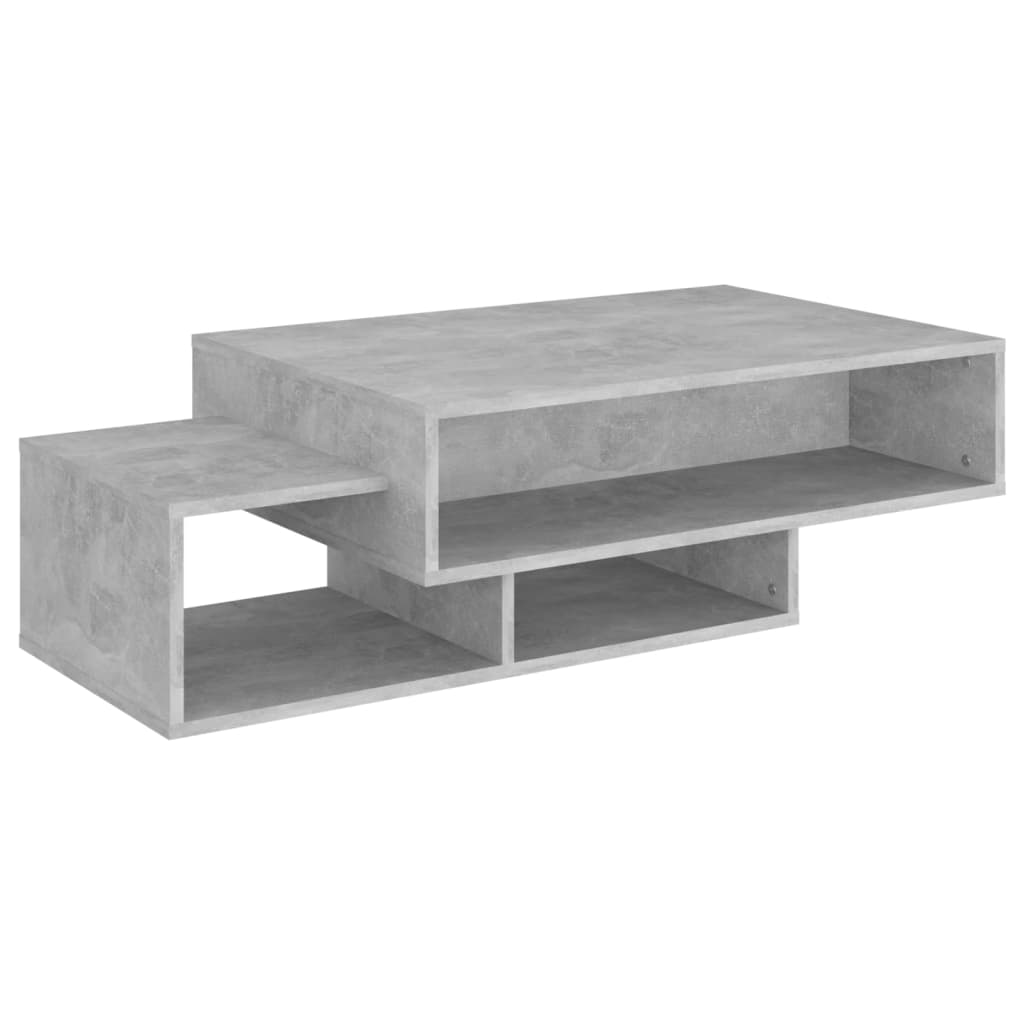 Table basse Gris béton 105x55x32 cm Bois d’ingénierie - Tables basses