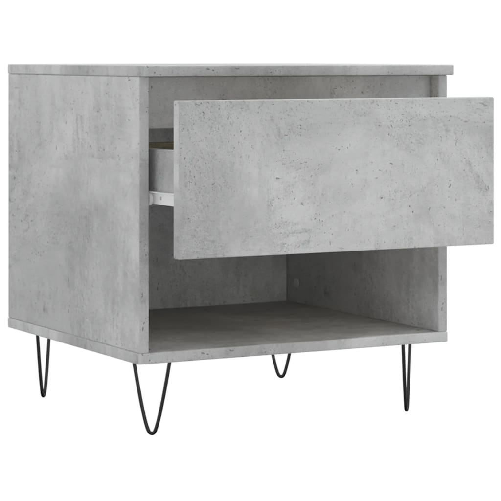 Table basse gris béton 50x46x50 cm bois d’ingénierie - Tables basses