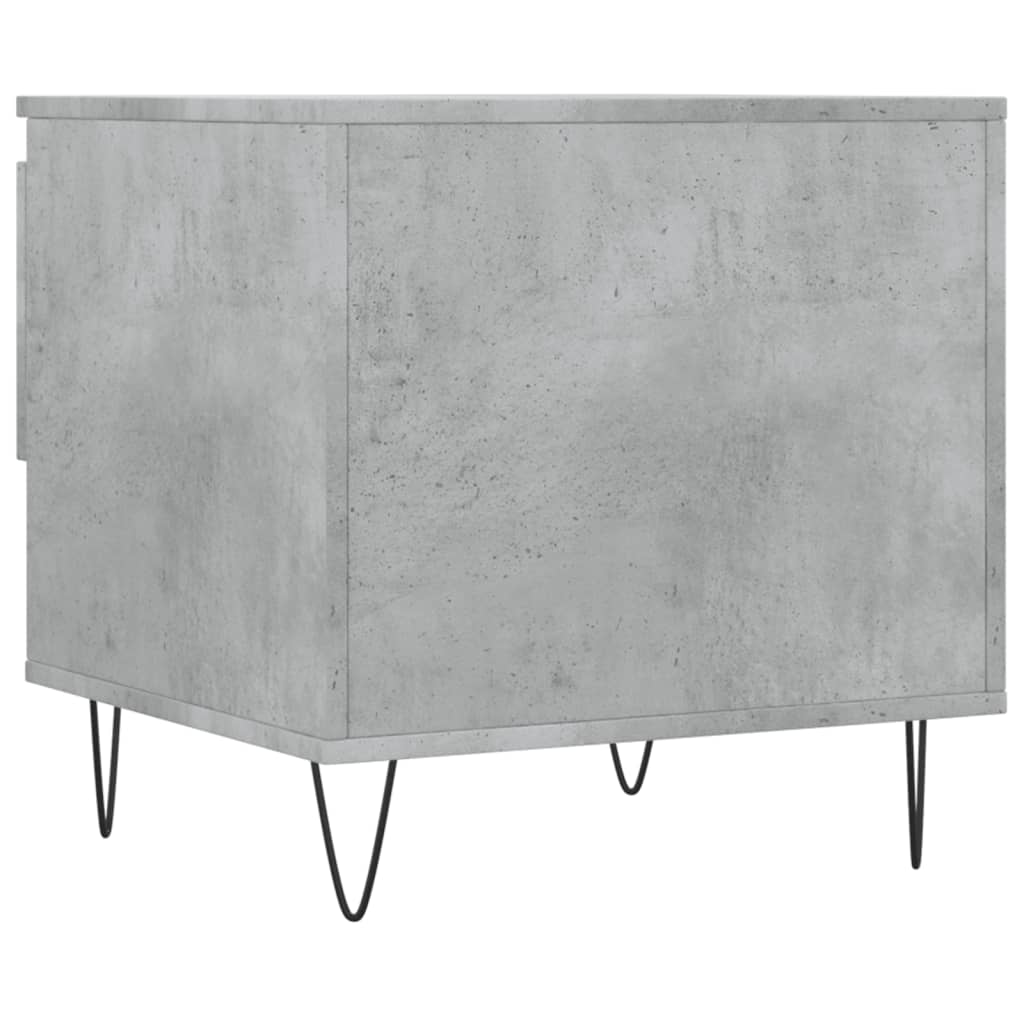 Table basse gris béton 50x46x50 cm bois d’ingénierie - Tables basses