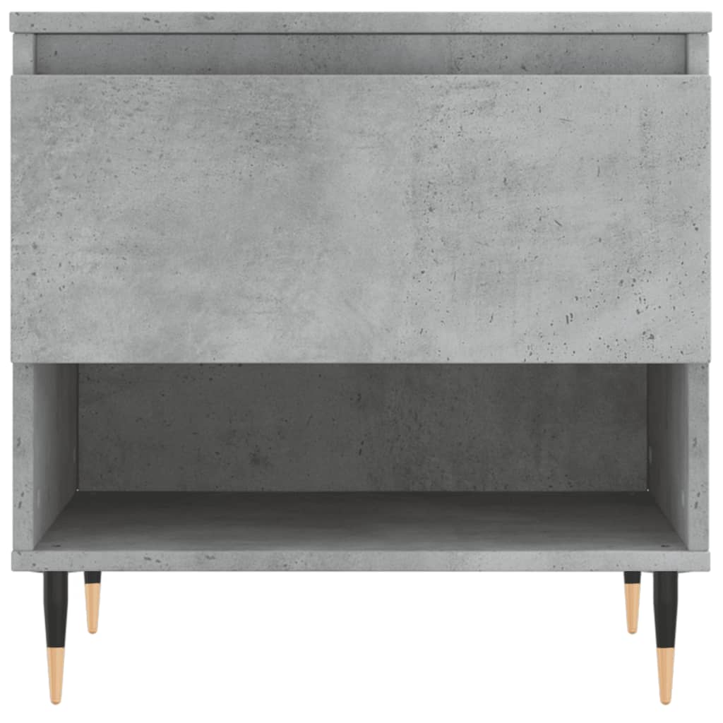Table basse gris béton 50x46x50 cm bois d’ingénierie - Tables basses