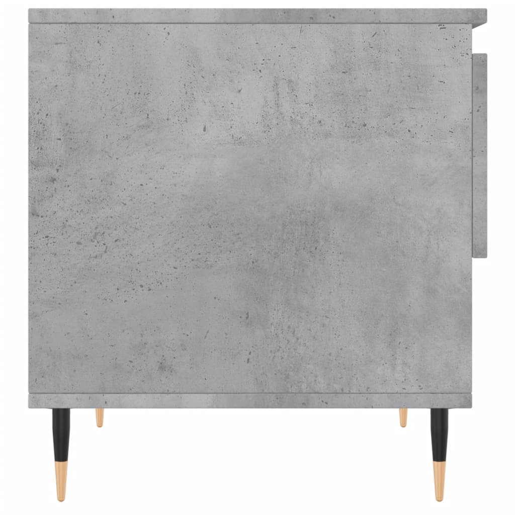 Table basse gris béton 50x46x50 cm bois d’ingénierie - Tables basses