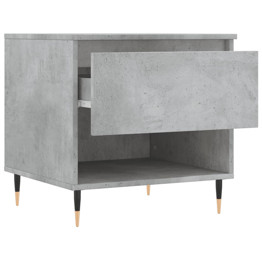 Table basse gris béton 50x46x50 cm bois d’ingénierie - Tables basses
