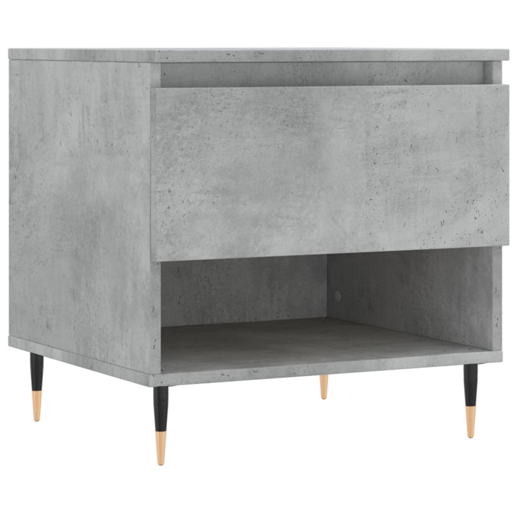Table basse gris béton 50x46x50 cm bois d’ingénierie - Tables basses