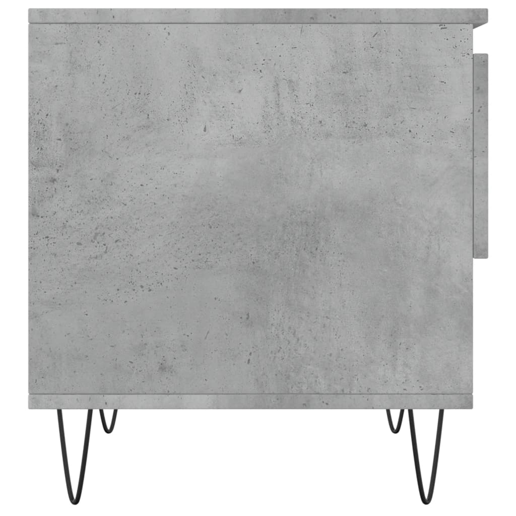 Table basse gris béton 50x46x50 cm bois d’ingénierie - Tables basses