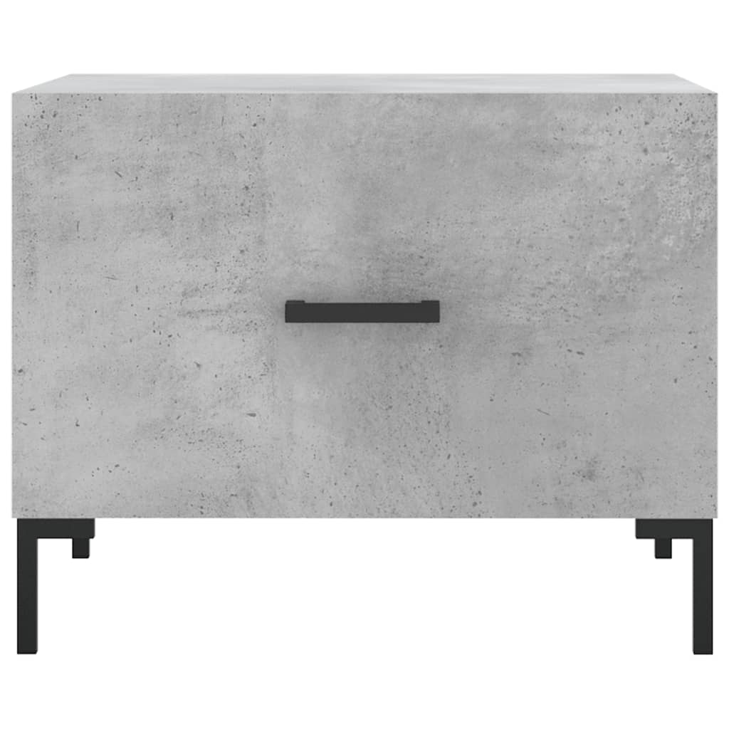 Table basse gris béton 50x50x40 cm bois d’ingénierie - Tables basses