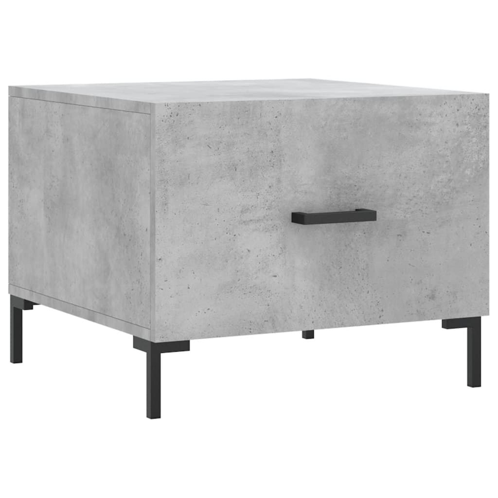 Table basse gris béton 50x50x40 cm bois d’ingénierie - Tables basses