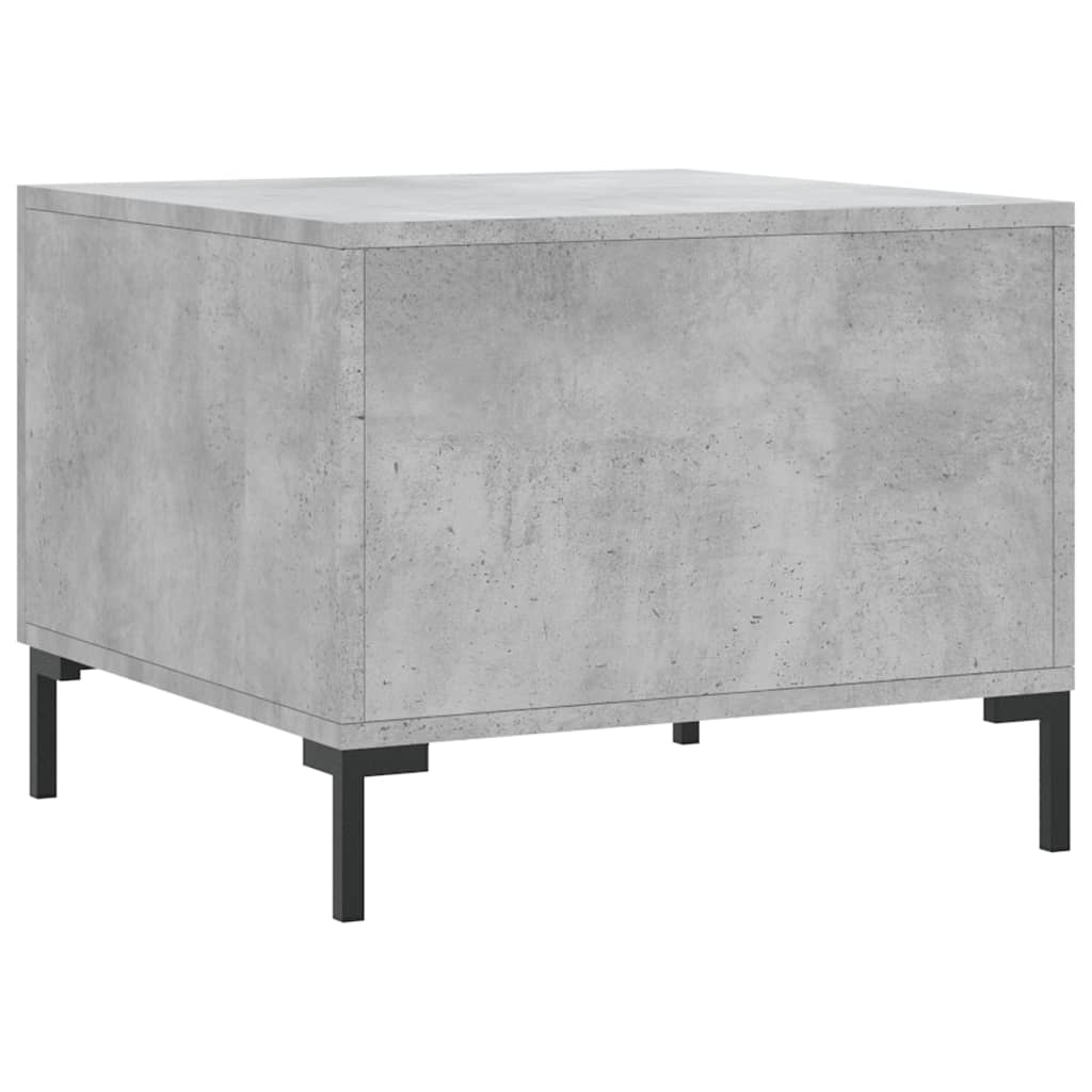 Table basse gris béton 50x50x40 cm bois d’ingénierie - Tables basses