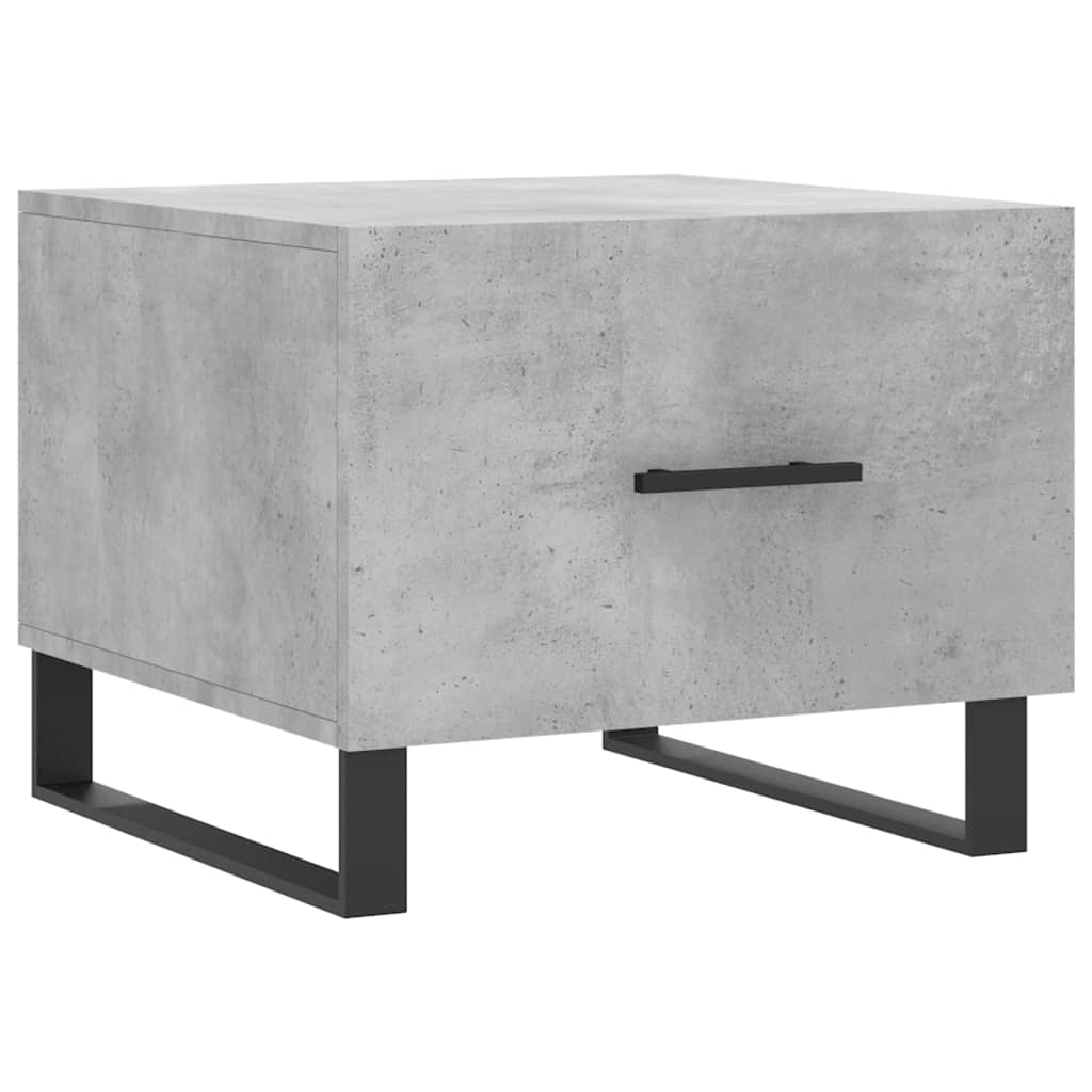 Table basse gris béton 50x50x40 cm bois d’ingénierie - Tables basses
