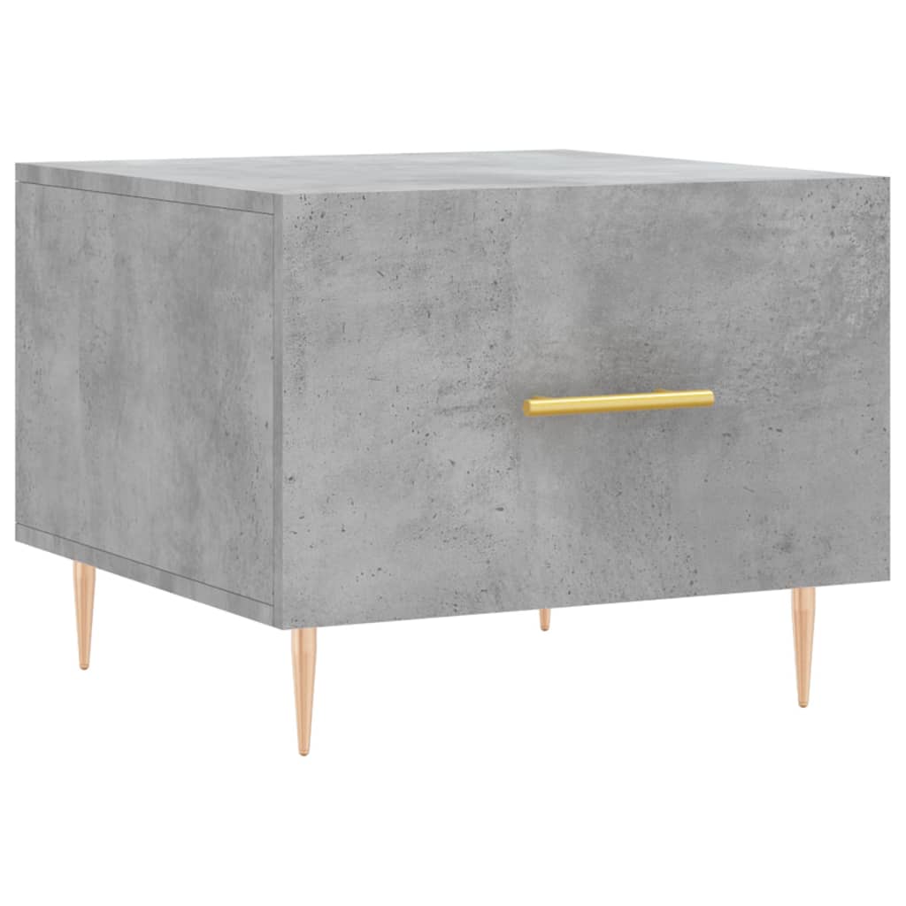 Table basse gris béton 50x50x40 cm bois d’ingénierie - Tables basses