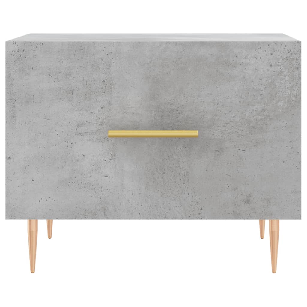 Table basse gris béton 50x50x40 cm bois d’ingénierie - Tables basses