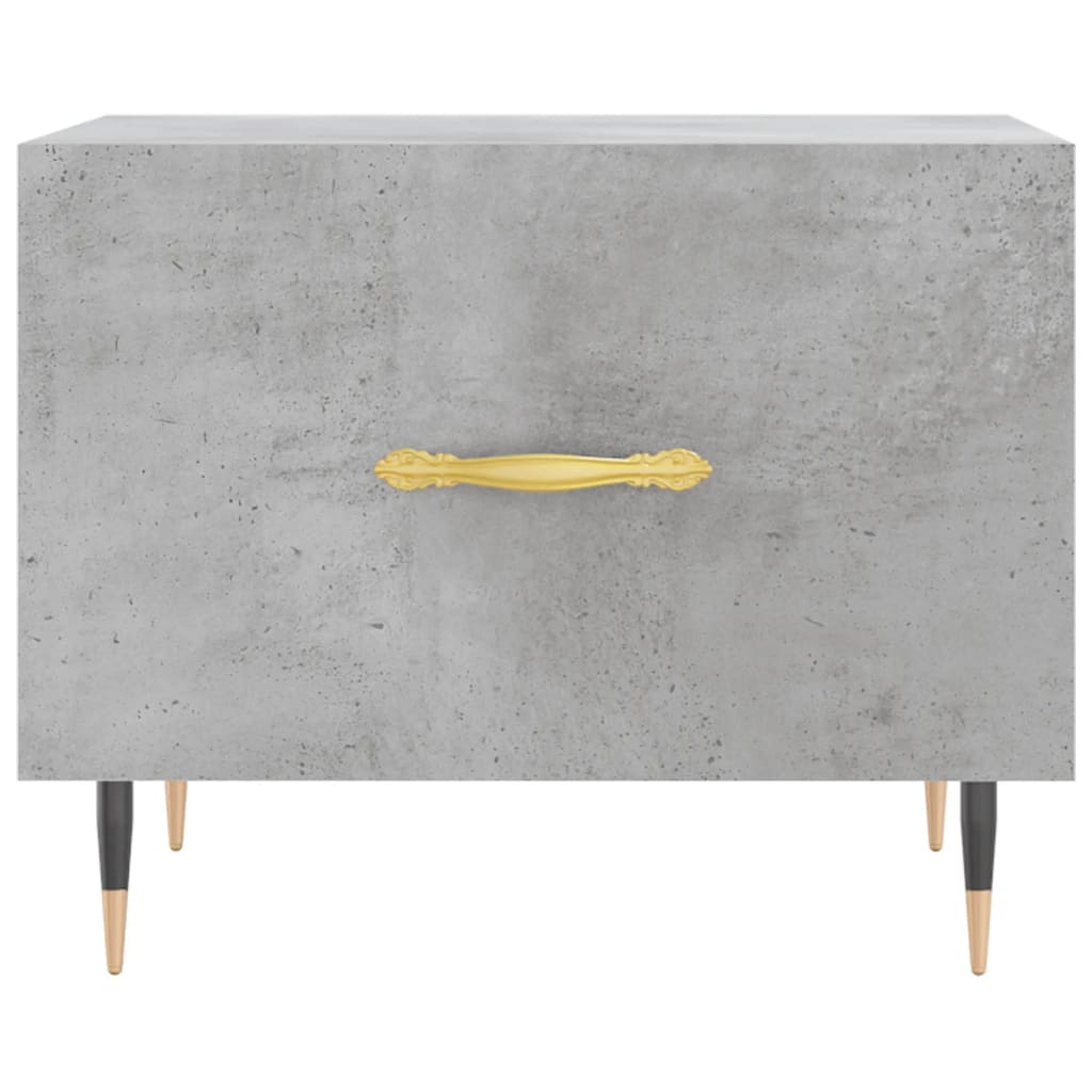 Table basse gris béton 50x50x40 cm bois d’ingénierie - Tables basses