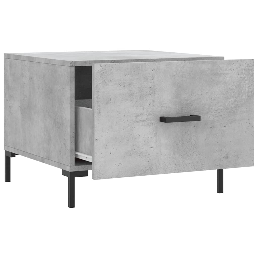 Table basse gris béton 50x50x40 cm bois d’ingénierie - Tables basses