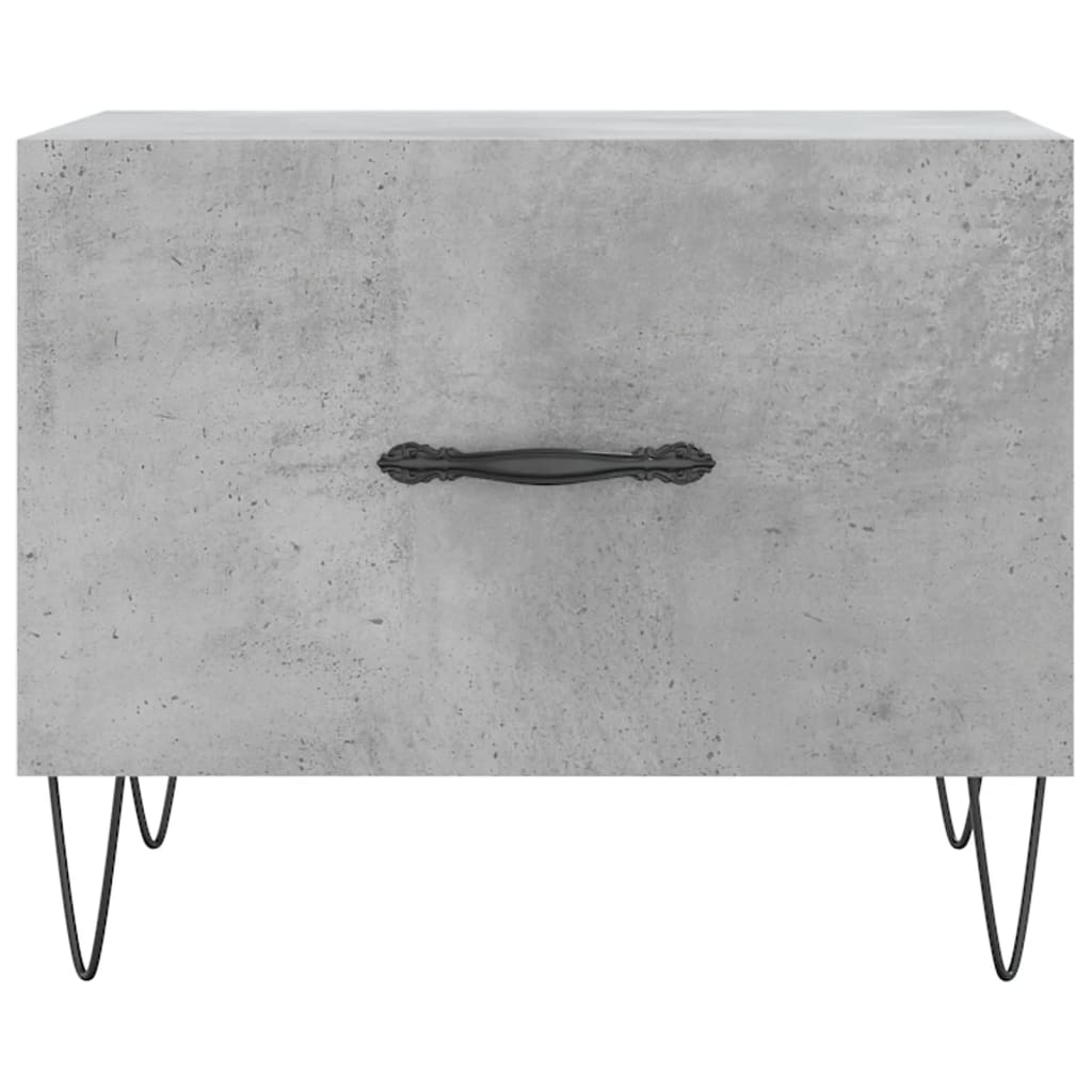 Table basse gris béton 50x50x40 cm bois d’ingénierie - Tables basses