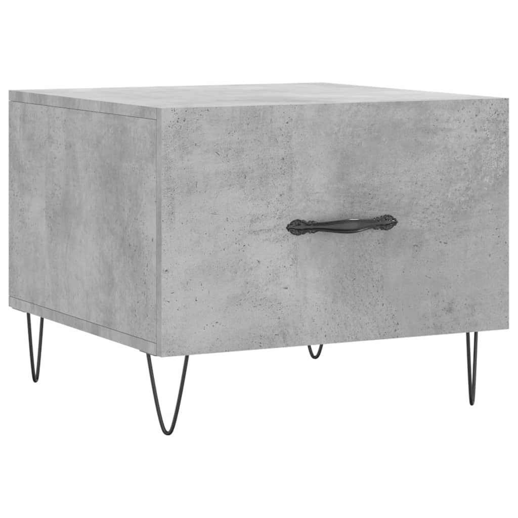 Table basse gris béton 50x50x40 cm bois d’ingénierie - Tables basses