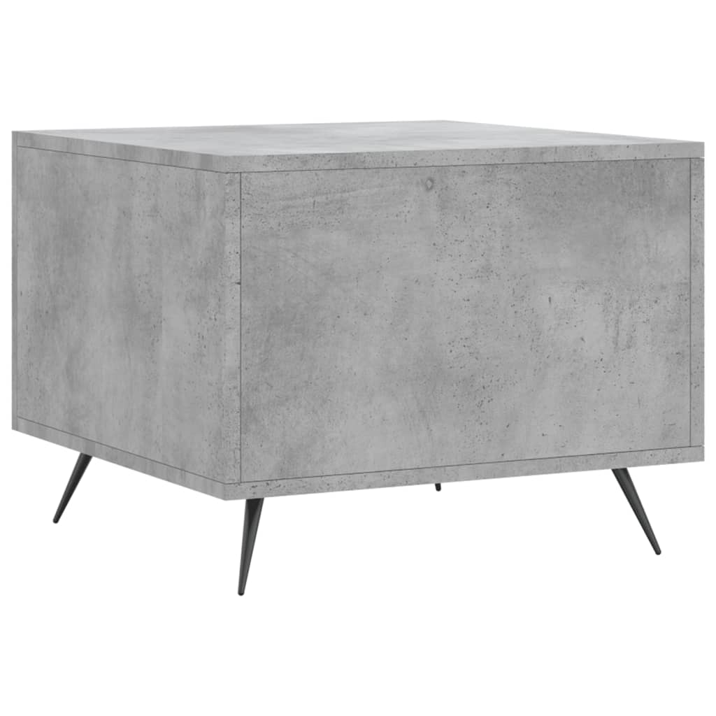 Table basse gris béton 50x50x40 cm bois d’ingénierie - Tables basses