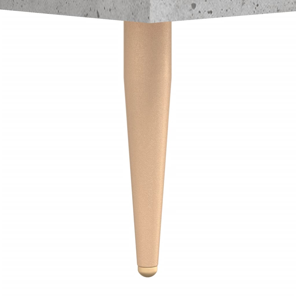 Table basse gris béton 50x50x40 cm bois d’ingénierie - Tables basses