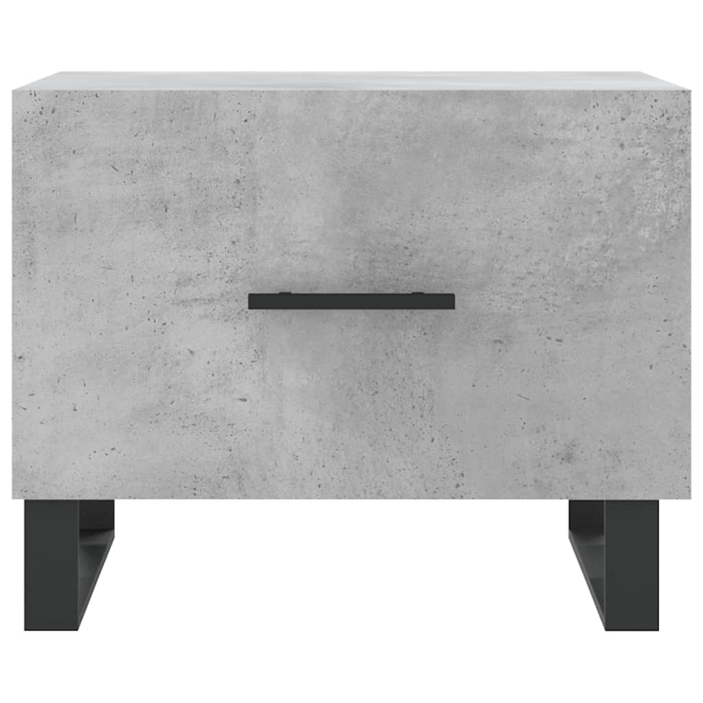 Table basse gris béton 50x50x40 cm bois d’ingénierie - Tables basses