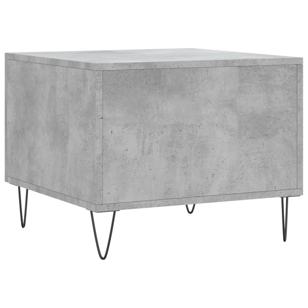 Table basse gris béton 50x50x40 cm bois d’ingénierie - Tables basses