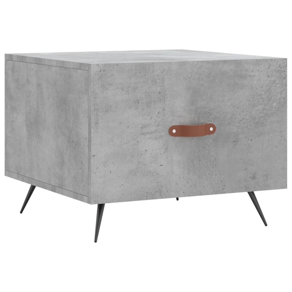 Table basse gris béton 50x50x40 cm bois d’ingénierie - Tables basses