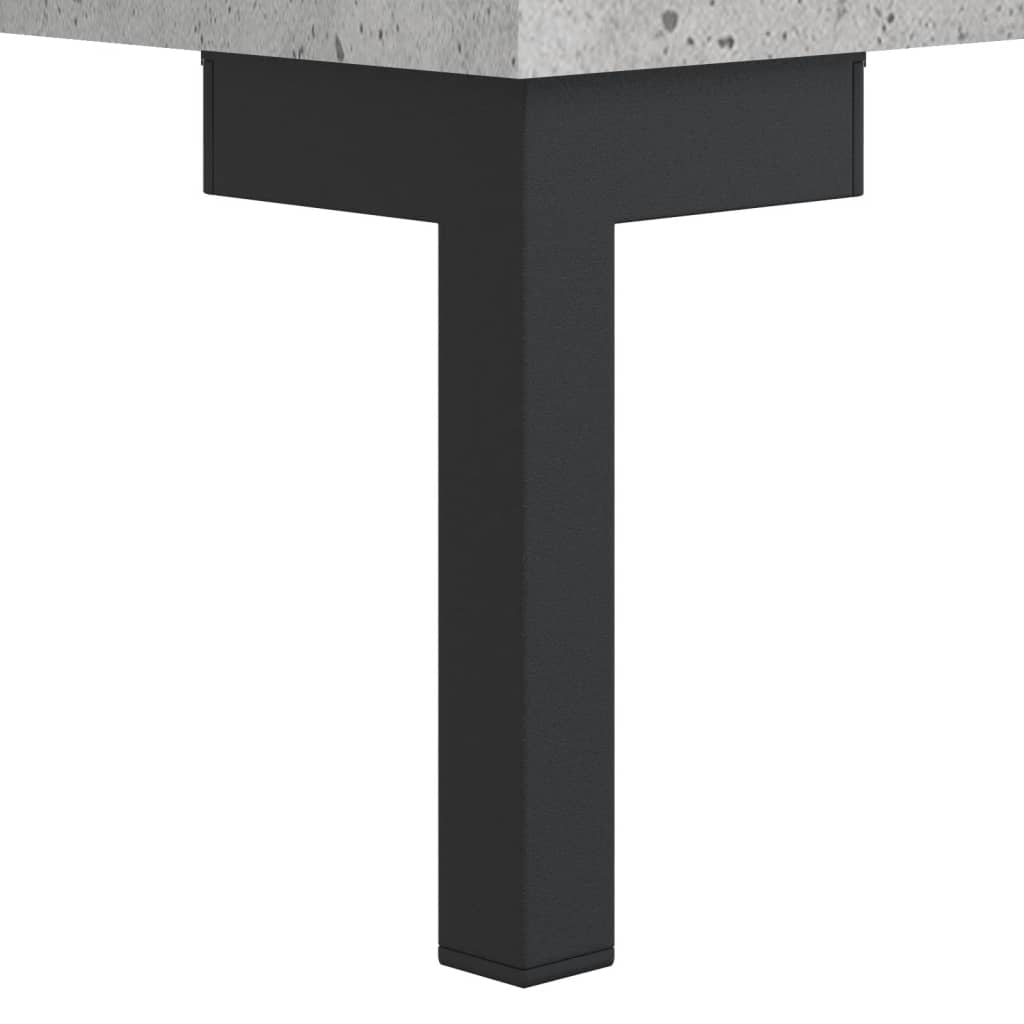 Table basse gris béton 50x50x40 cm bois d’ingénierie - Tables basses