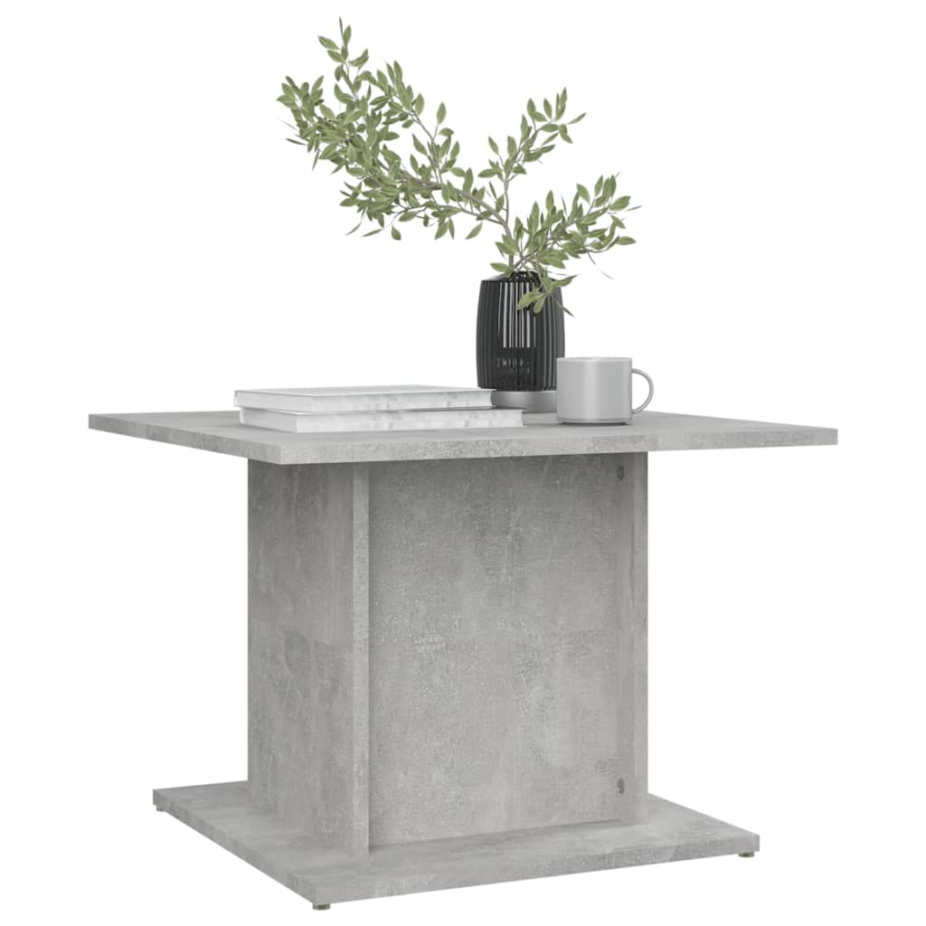 Table basse gris béton 55,5x55,5x40 cm bois d’ingénierie - Tables basses