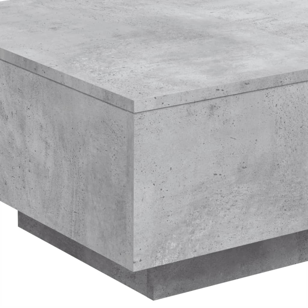 Table basse gris béton 55x55x31 cm bois d’ingénierie - Tables basses
