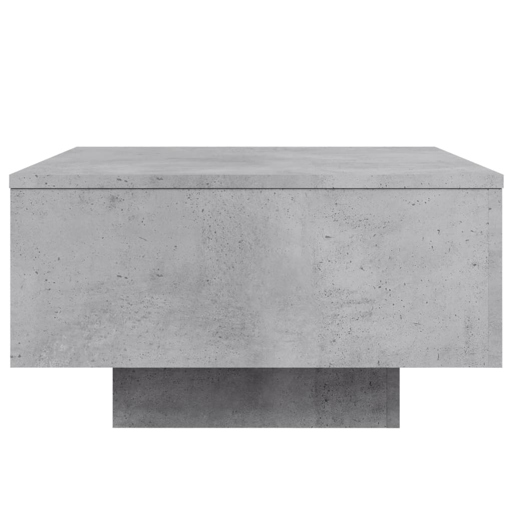 Table basse gris béton 55x55x31 cm bois d’ingénierie - Tables basses