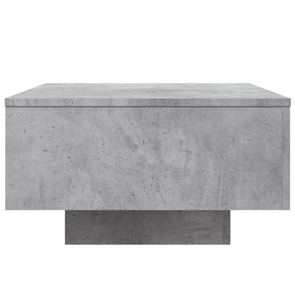 Table basse gris béton 55x55x31 cm bois d’ingénierie - Tables basses