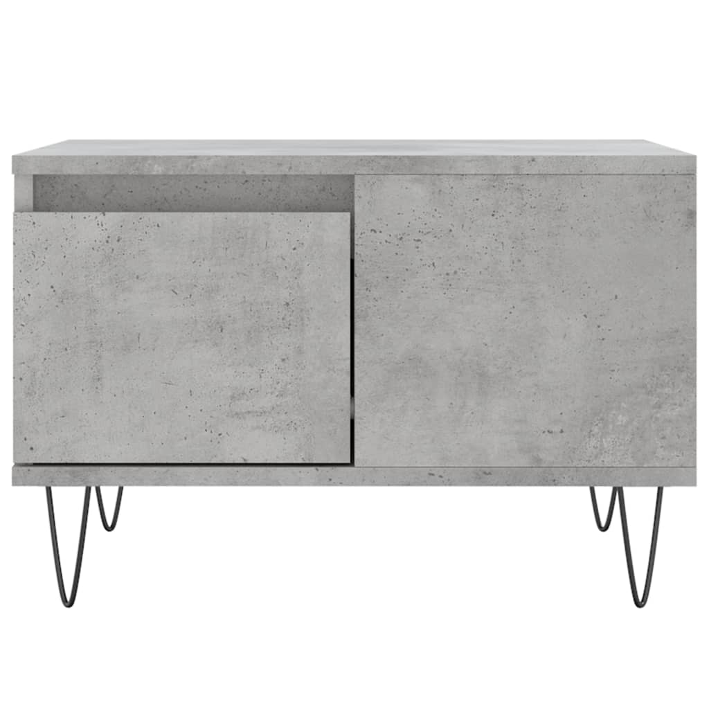 Table basse gris béton 55x55x36,5 cm bois d’ingénierie - Tables basses