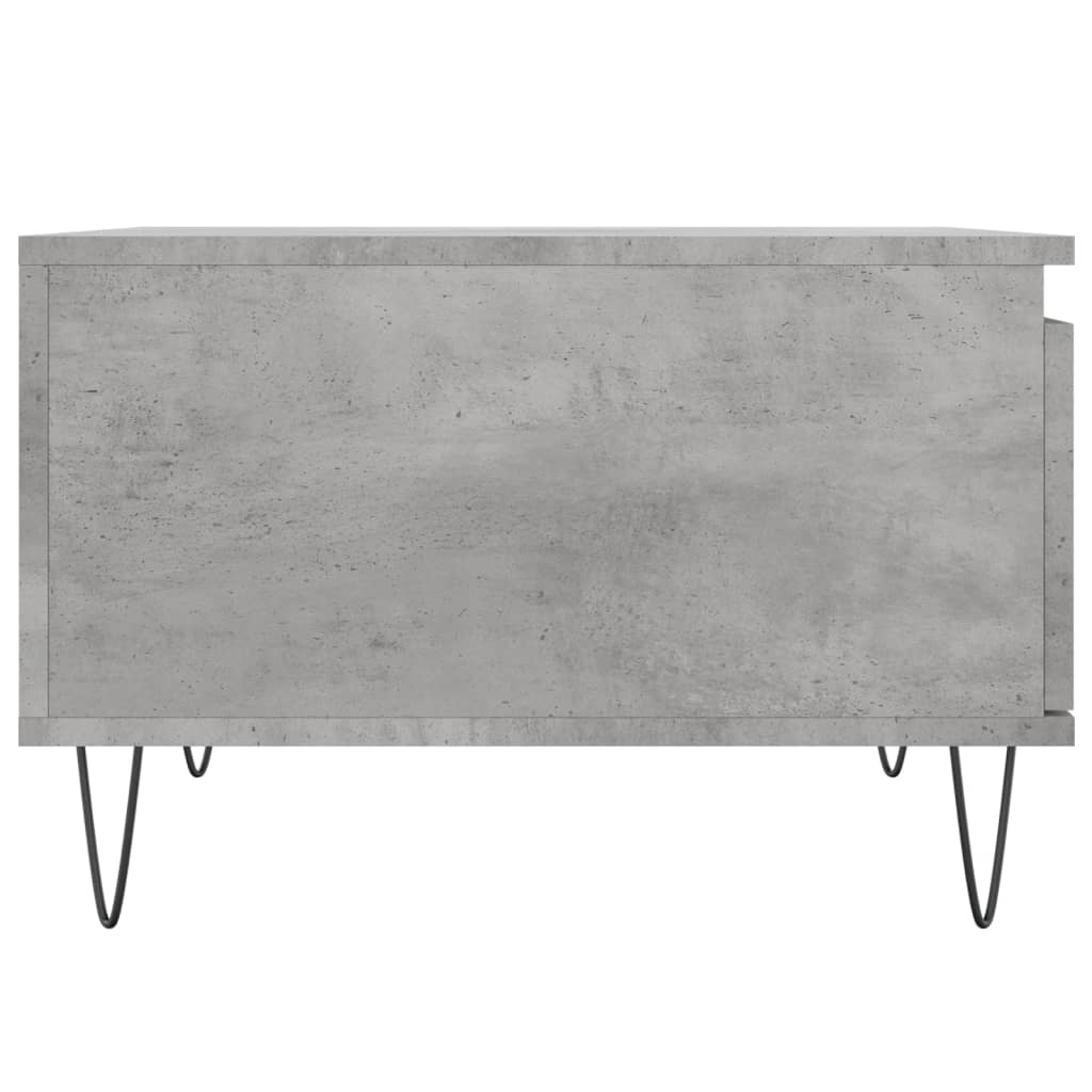 Table basse gris béton 55x55x36,5 cm bois d’ingénierie - Tables basses