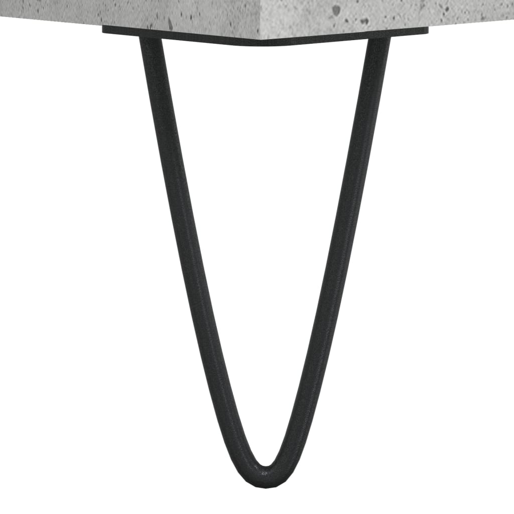 Table basse gris béton 55x55x36,5 cm bois d’ingénierie - Tables basses