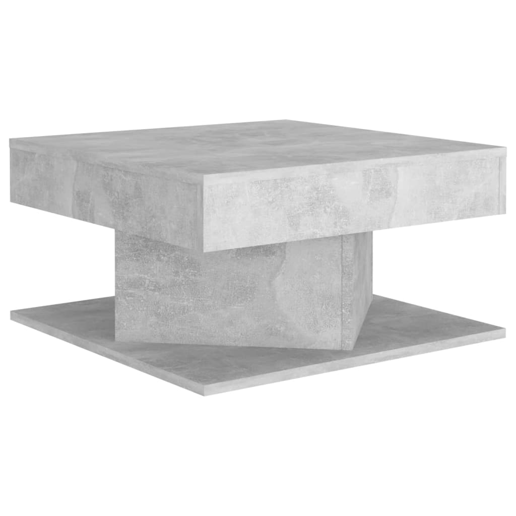 Table basse Gris béton 57x57x30 cm Bois d’ingénierie - Tables basses