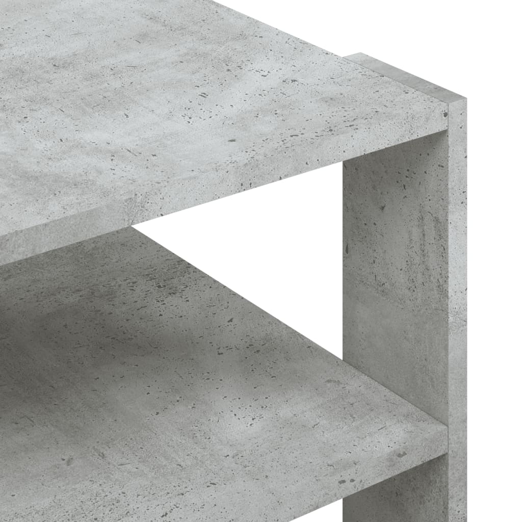 Table basse gris béton 59,5x59,5x40 cm bois d’ingénierie - Tables basses