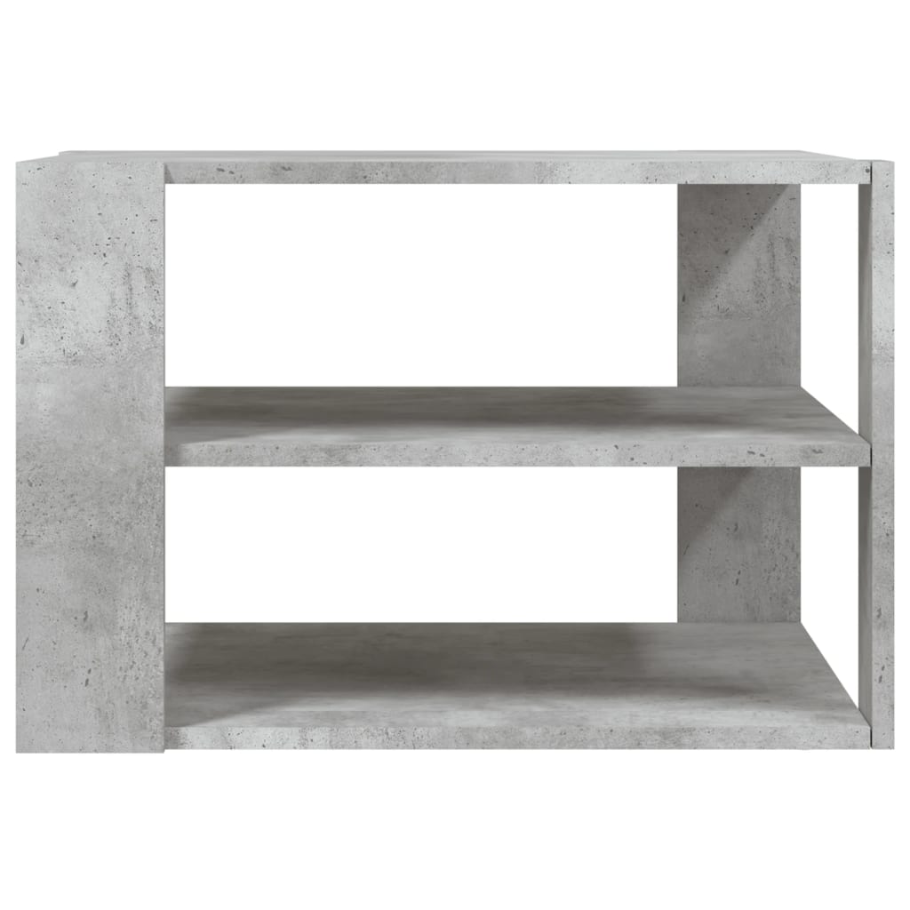 Table basse gris béton 59,5x59,5x40 cm bois d’ingénierie - Tables basses