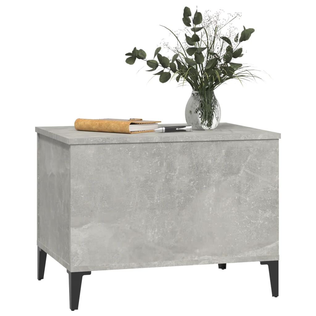 Table basse Gris béton 60x44,5x45 cm Bois d’ingénierie - Tables basses