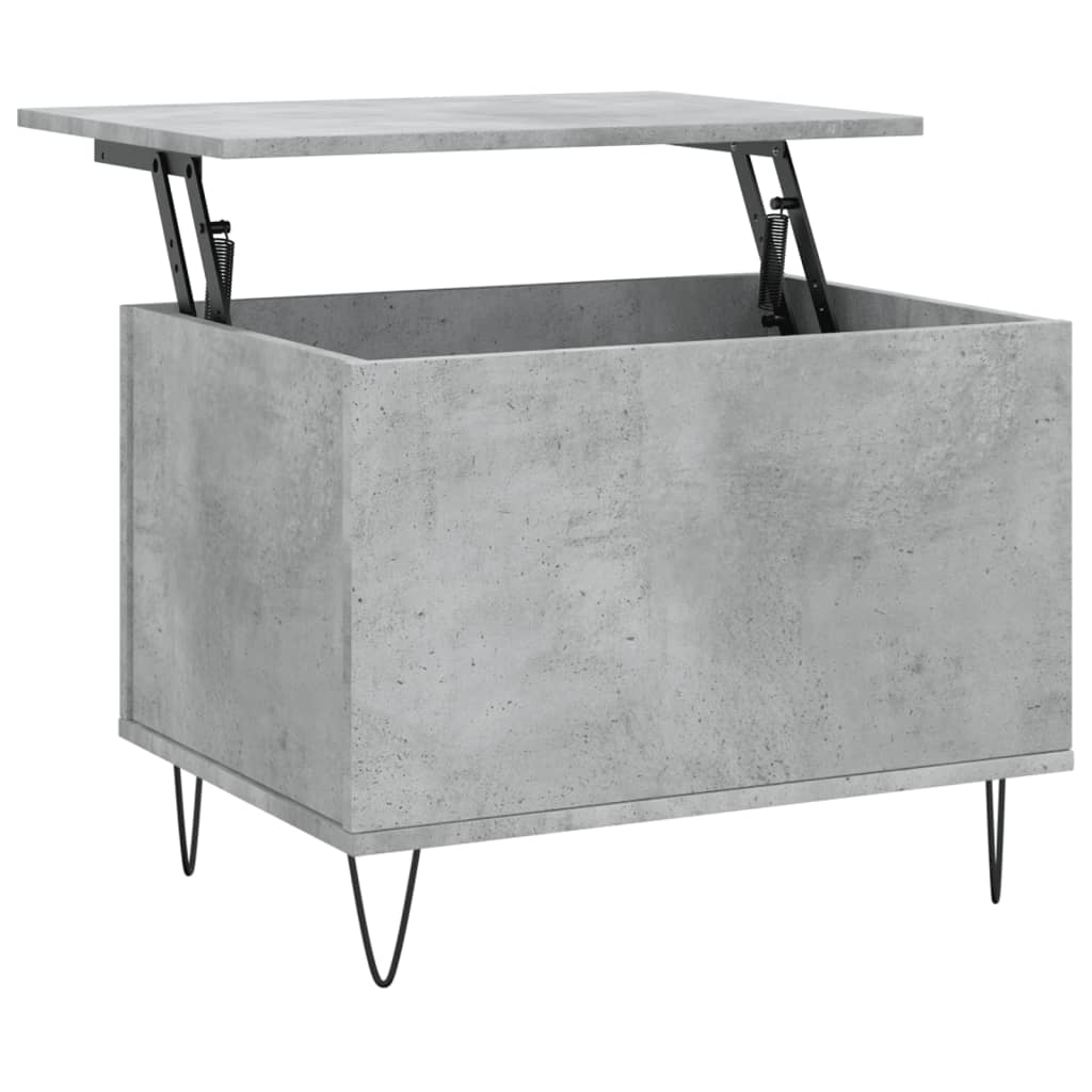 Table basse Gris béton 60x44,5x45 cm Bois d’ingénierie - Tables basses