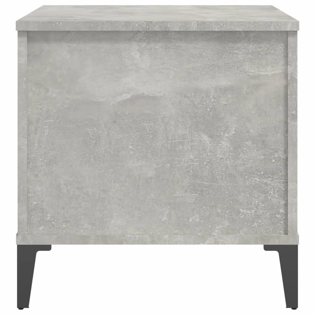Table basse Gris béton 60x44,5x45 cm Bois d’ingénierie - Tables basses