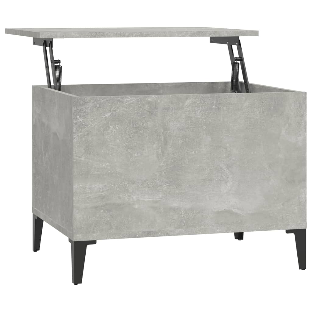 Table basse Gris béton 60x44,5x45 cm Bois d’ingénierie - Tables basses