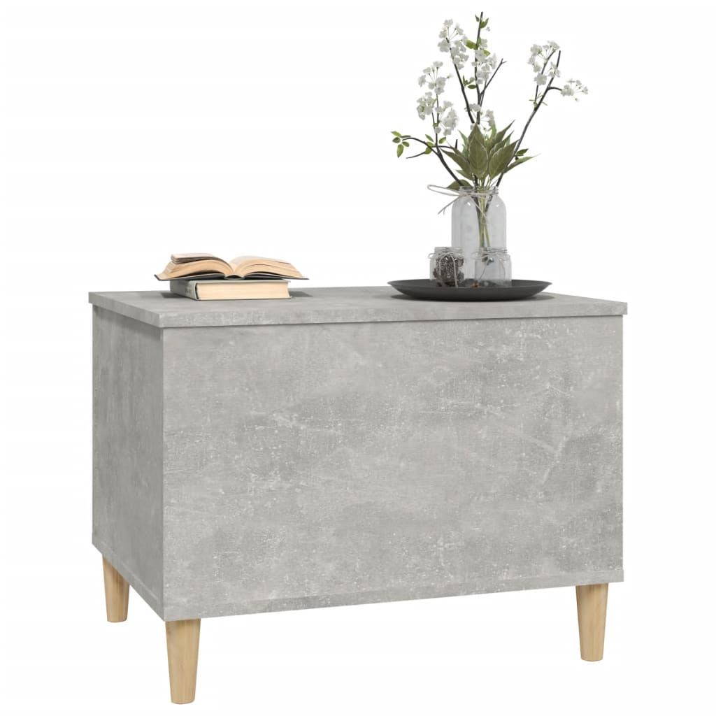 Table basse Gris béton 60x44,5x45 cm Bois d’ingénierie - Tables basses