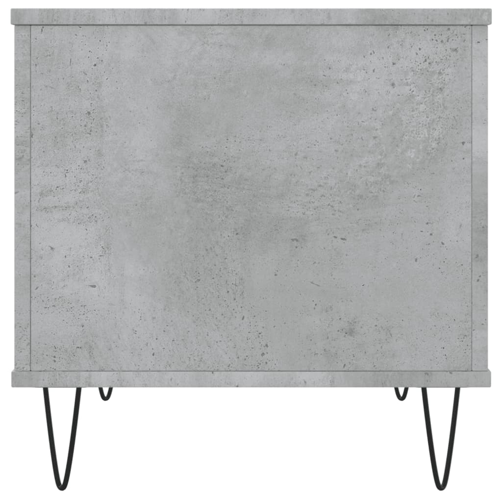 Table basse Gris béton 60x44,5x45 cm Bois d’ingénierie - Tables basses