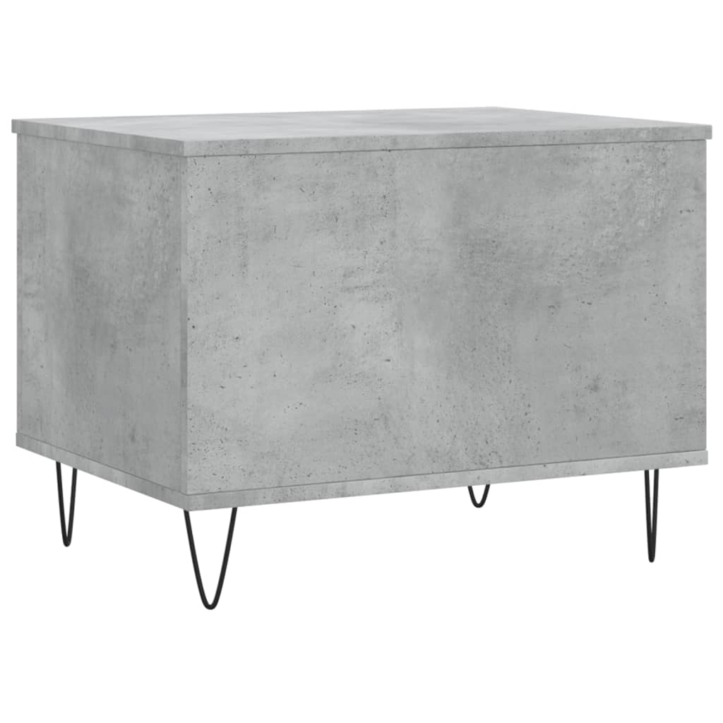 Table basse Gris béton 60x44,5x45 cm Bois d’ingénierie - Tables basses