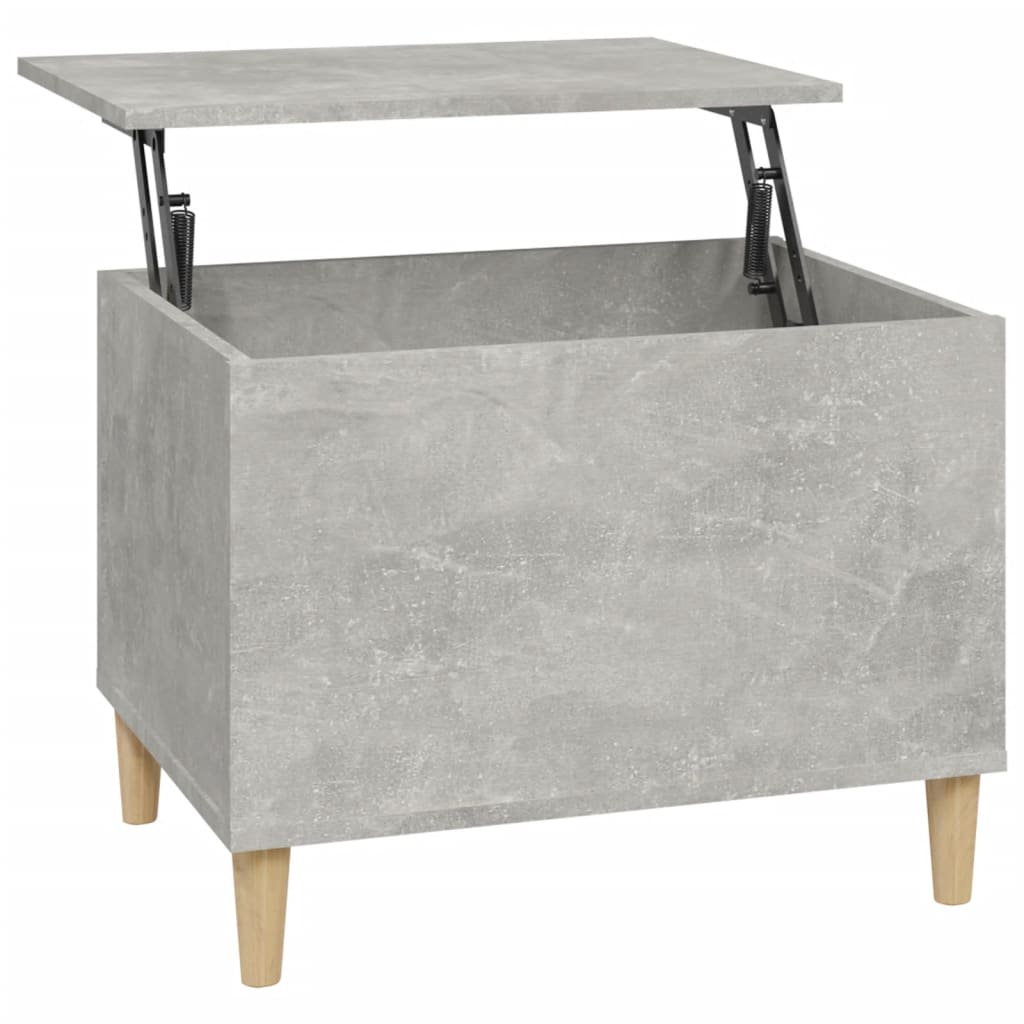 Table basse Gris béton 60x44,5x45 cm Bois d’ingénierie - Tables basses