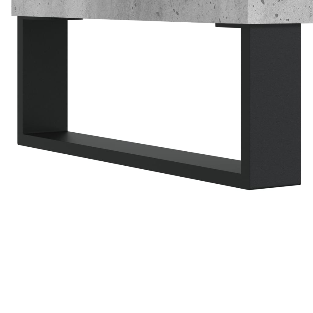 Table basse Gris béton 60x44,5x45 cm Bois d’ingénierie - Tables basses