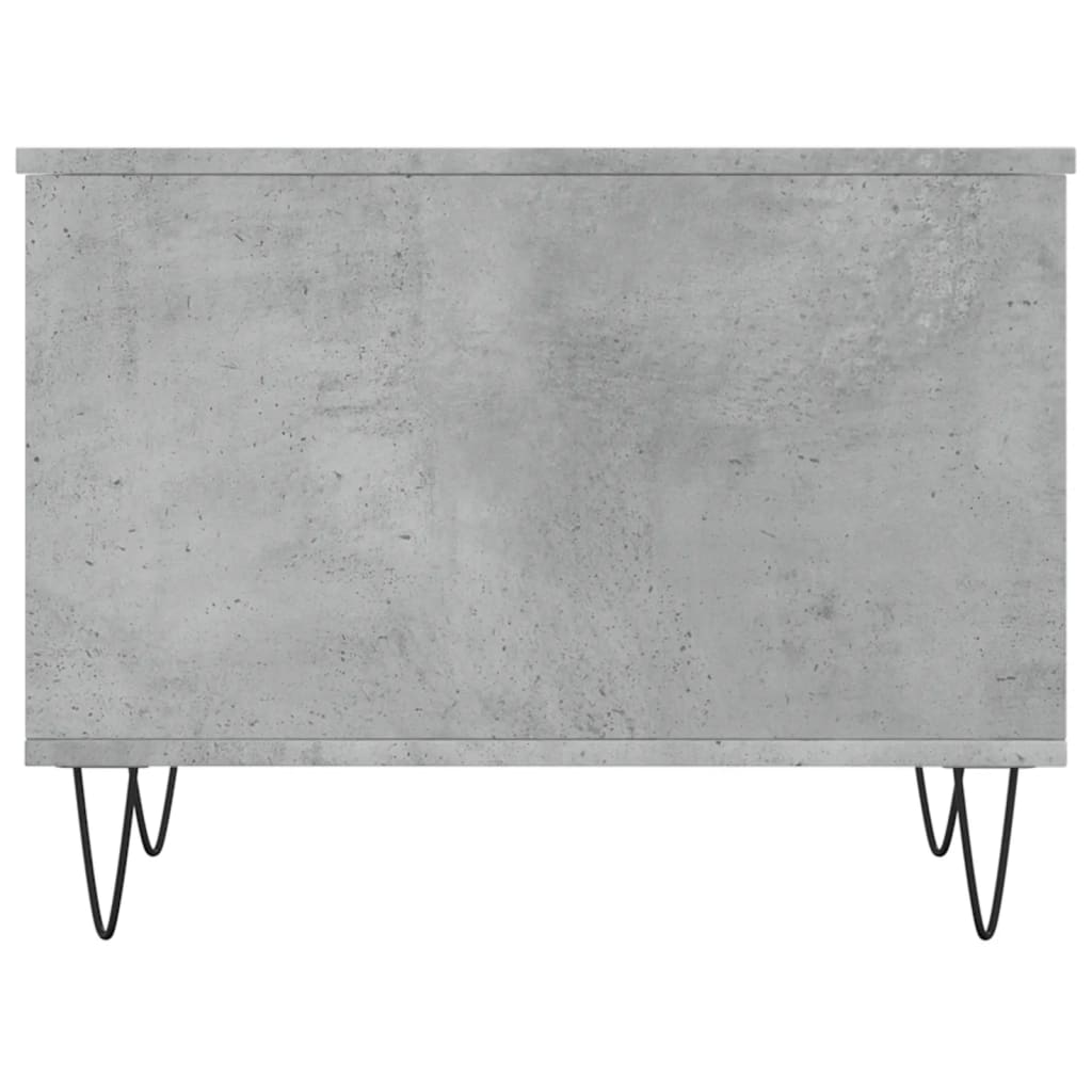 Table basse Gris béton 60x44,5x45 cm Bois d’ingénierie - Tables basses