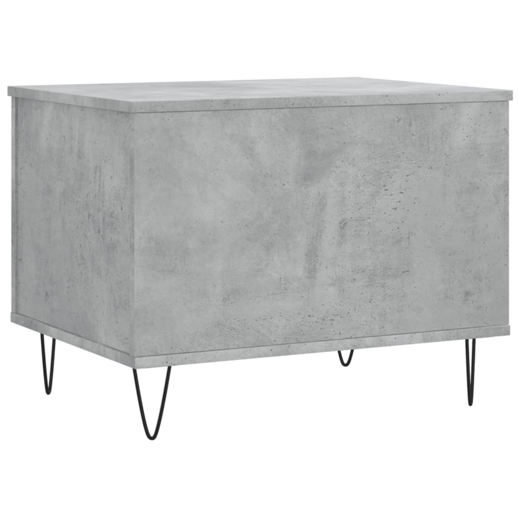 Table basse Gris béton 60x44,5x45 cm Bois d’ingénierie - Tables basses