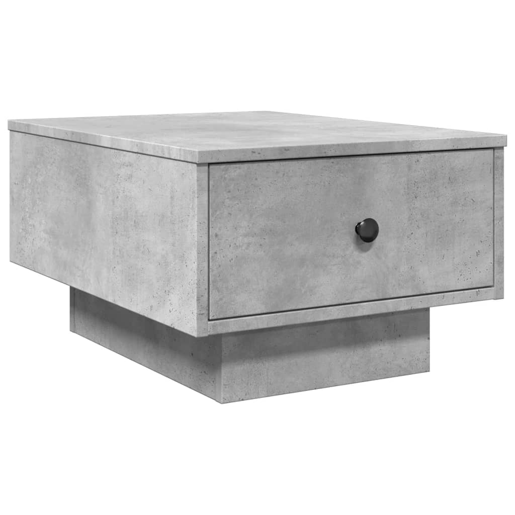 Table basse gris béton 60x45x31 cm bois d’ingénierie - Tables basses