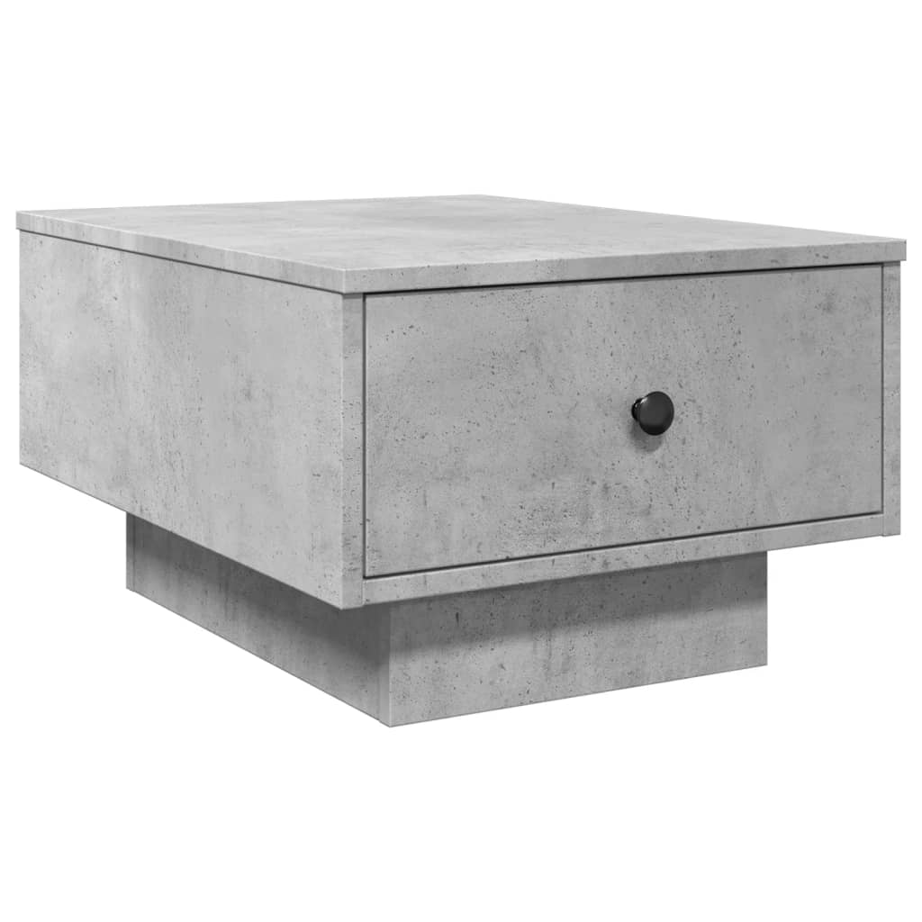 Table basse gris béton 60x45x31 cm bois d’ingénierie - Tables basses