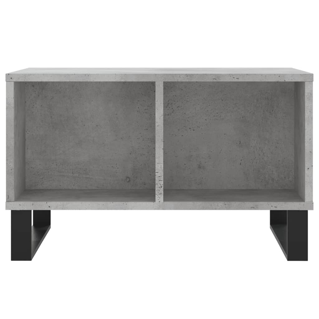 Table basse Gris béton 60x50x36,5 cm Bois d’ingénierie - Tables basses