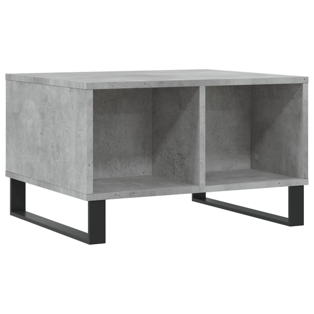 Table basse Gris béton 60x50x36,5 cm Bois d’ingénierie - Tables basses